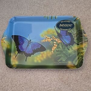 Ashdene-Australia Blue Butterfly Melamine Scatter Tray- Natalie Jane Porter